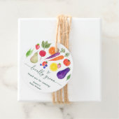 地元で育った農家市場の赤ちゃんシャワー フェイバータグ (インサイチュ)