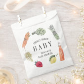 地元で育った農家市場の赤ちゃんシャワー フェイバーバッグ (クリップ留めされた状態)