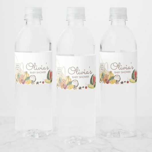 地元で育った農家市場の赤ちゃんシャワー ペットボトルラベル (ボトル)