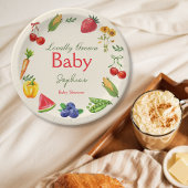 地元で育った農家市場の赤ちゃんシャワー ペーパープレート