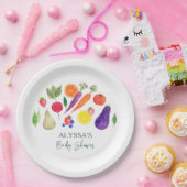 地元で育った農家市場の赤ちゃんシャワー ペーパープレート (パーティー)