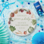 地元で育った農家市場の赤ちゃんシャワー ペーパープレート (パーティー)