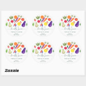 地元で育った農家市場の赤ちゃんシャワー ラウンドシール (シート)