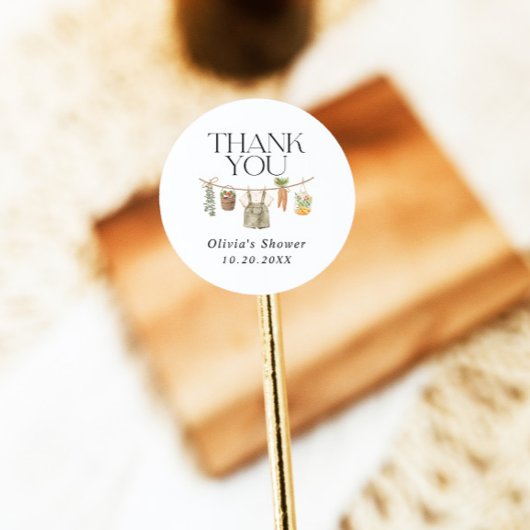 地元で育った農家市場の赤ちゃんシャワー ラウンドシール