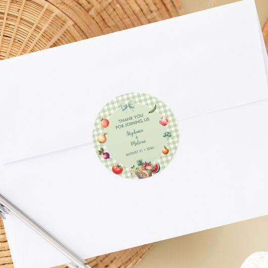 地元で育った農家市場の赤ちゃんシャワー ラウンドシール