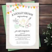 地元で育った農家市場の赤ちゃんシャワー