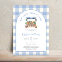 地元で育った農家市場の赤ちゃんシャワー