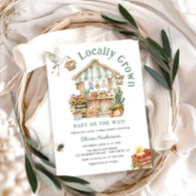 地元で育った農家市場の赤ちゃんシャワー