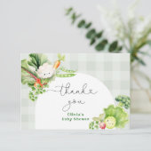 地元で育った農家市場の赤ちゃん感謝していシャワーあなた サンキューカード (スタンド正面)