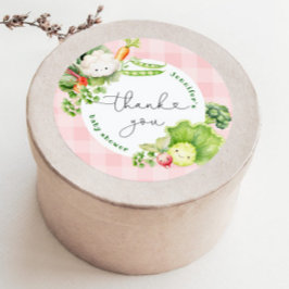 地元で育った農家市場の赤ちゃん感謝していシャワーあなた ラウンドシール