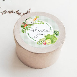 地元で育った農家市場の赤ちゃん感謝していシャワーあなた ラウンドシール