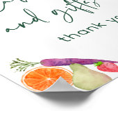 地元で育った農家市場カードとギフトサイン ポスター (角)