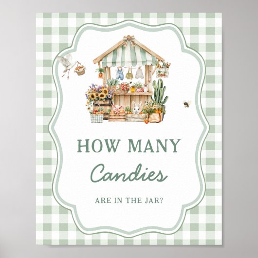 地元で育った農家市場ベビーキャンディーの数 ポスター (正面)