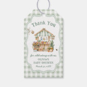 地元で育った農家市場ベビーシャワーありがとう ギフトタグ (正面)