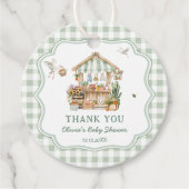 地元で育った農家市場ベビーシャワーありがとう フェイバータグ (正面)