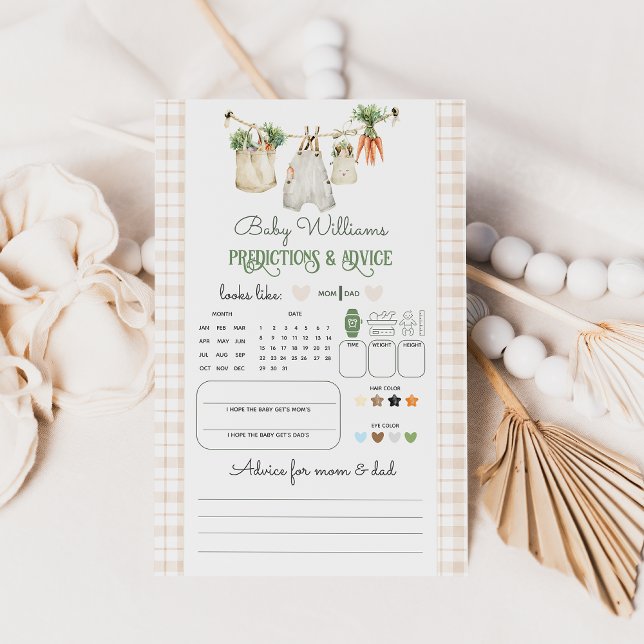 地元で育った農家市場ベビーシャワーゲーム (クリエイターアップロード済み)