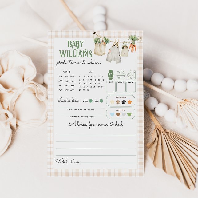 地元で育った農家市場ベビーシャワーゲーム (クリエイターアップロード済み)