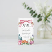 地元で育った農家市場ベビーシャワー本 エンクロージャーカード (スタンド正面)