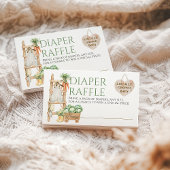 地元で育った農家素朴の赤ちゃんシャワーおむつ エンクロージャーカード