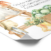 地元で育った農家素朴の赤ちゃんシャワー桃佐 ポスター (角)