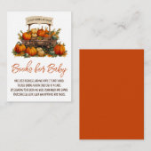 地元で育った農家花市場のベビー本 エンクロージャーカード (正面/裏面)