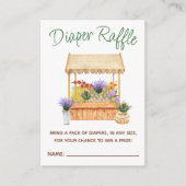 地元で育った農家花市場のベビー本 エンクロージャーカード (正面)