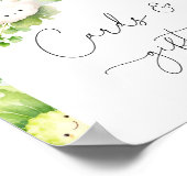 地元で育った野菜のカードやギフトのサイン ポスター (角)