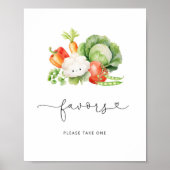 地元で育った野菜の赤ちゃんシャワー ポスター (正面)