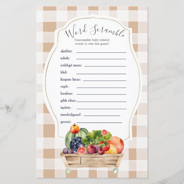 地元で育った野菜の農家言葉スクランブルゲーム (正面)