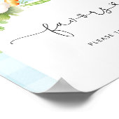 地元で育った野菜ブルーベビーシャワーVisives ポスター (角)