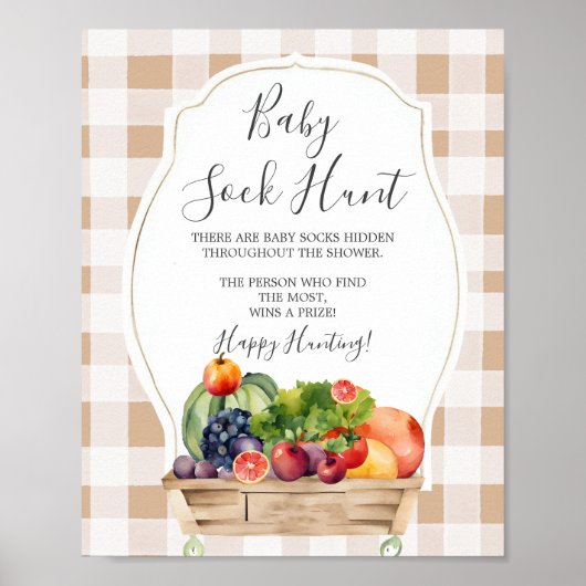 地元で育った野菜農家ベビーソック狩り ポスター (正面)