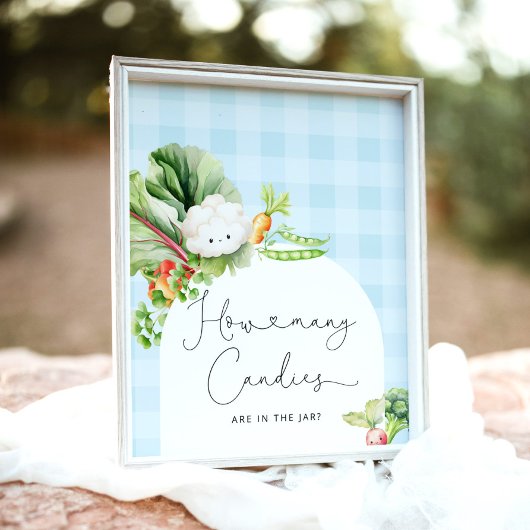 地元で育った青いベビーどれだけのキャンディ ポスター