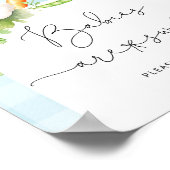 地元で育った青いベビーのベビーは甘いポスター ポスター (角)