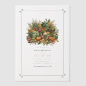 地元で育った – 農家市場の誕生日パーティー ベラム紙招待状 (正面)