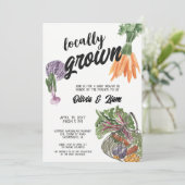 地元で育てたベイビーシャワーの招待状 招待状 (スタンド正面)