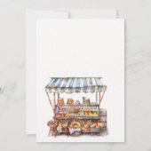 地元で育てたベイビーシャワーの招待状 招待状 (裏面)