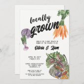 地元で育てたベイビーシャワーの招待状 招待状 (正面/裏面)