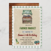 地元で育てたベイビーシャワーの招待状 招待状 (正面/裏面)