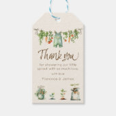 地元で育てたベイビーシャワーパーティー ギフトタグ (正面)