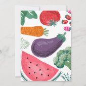 地元で育てたベイビーシャワー 招待状 (裏面)