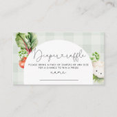 地元で育てたベビー野菜 おむつラッフルチケット エンクロージャーカード (正面)