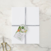 地元で育てられたベイビーシャワーのお礼タグ ギフトタグ (より糸付き)