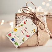 地元で育てられたベイビーシャワーの感謝の気持ちのお礼の品 ギフトタグ