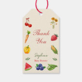 地元で育てられたベイビーシャワーの感謝の気持ちのお礼の品 ギフトタグ (裏面)