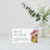 地元で育てられたベイビーシャワーの本のリクエスト エンクロージャーカード (スタンド正面)