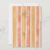 地元で育てられたベイビーシャワー 水彩のとうがらし 秋 招待状 (裏面)