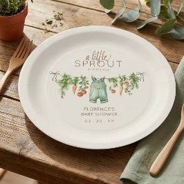 地元で育てられたベビーシャワーパーティー ペーパープレート