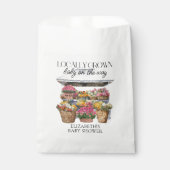 地元で育てられた花のベイビーシャワー フェイバーバッグ