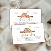 地元で育てられた赤ちゃんシャワー用の納屋の本 エンクロージャーカード