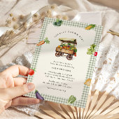 地元で育てられた農家のマーケットベイビーシャワー 招待状